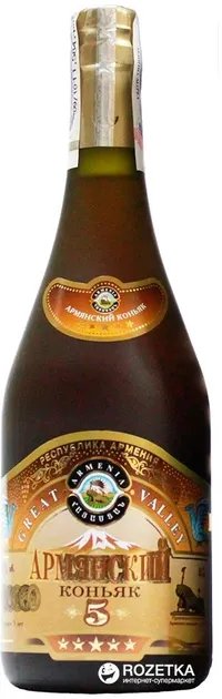 Бренди Great Valley 5 лет выдержки 0.7 л 42% (4850055000304)