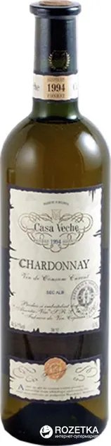 Вино Casa Veche Chardonnay белое сухое 0.75 л 9-11% (4840042001780)