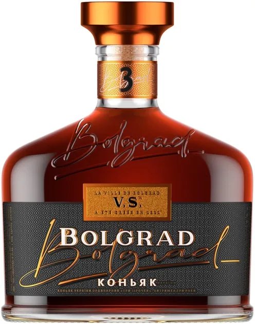 Бренди Bolgrad VS 3 года выдержки 0.5 л 40% (4820013031077)