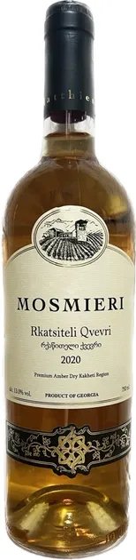 Вино Mosmieri Ркацители Квевр белое сухое 0.75 л 13% (4860111830196)