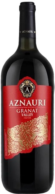 Вино Aznauri Granato Valley Ординарное Столовое красное полусладкое 1.5 л 9.0-13% (4820189293217)